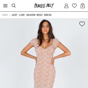 Princess Polly Just like Haven Midi Dress Size 4